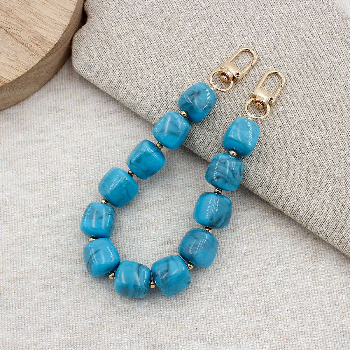 Chunky Beaded Brillen Kette Brehn