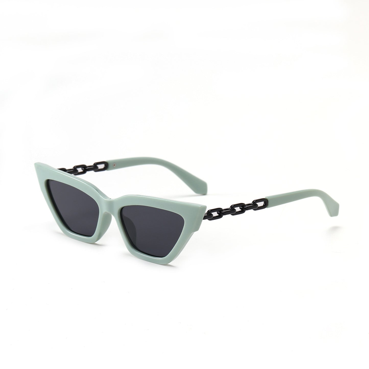 Damen Cat-Eye Sonnenbrille mit luxuriösem Kettenrahmen Brehn