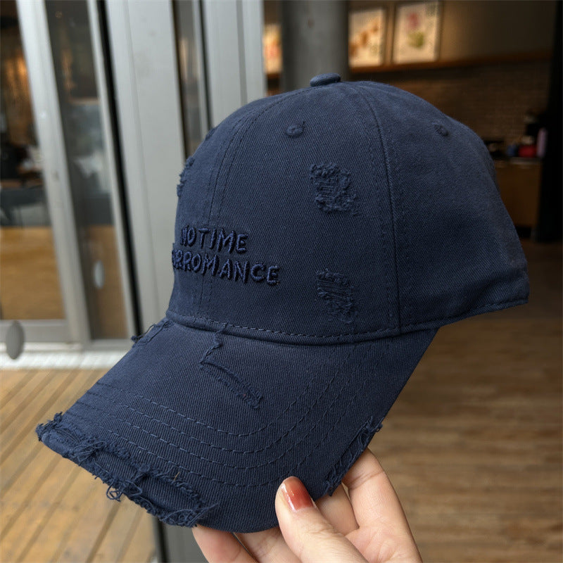 Damen Distressed Baumwoll-Basisballmütze Brehn