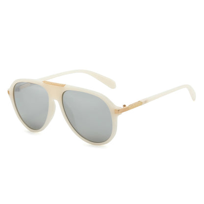 Oversized Aviator Sonnenbrille mit metallischen Akzenten Brehn