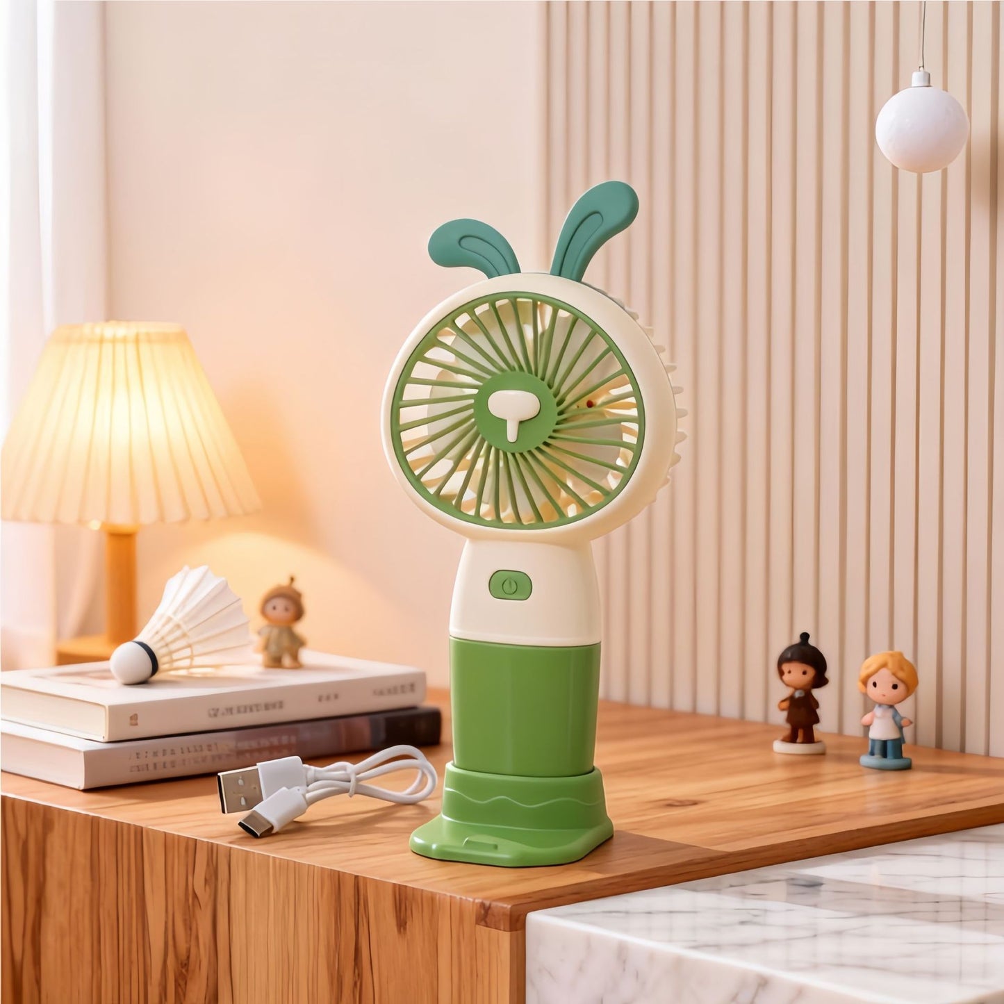 Damen Tragbarer Tier-Mini-Ventilator mit USB-Anschluss Brehn