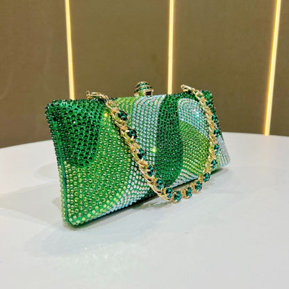 Rhinestone-geprägte Abendhandtasche