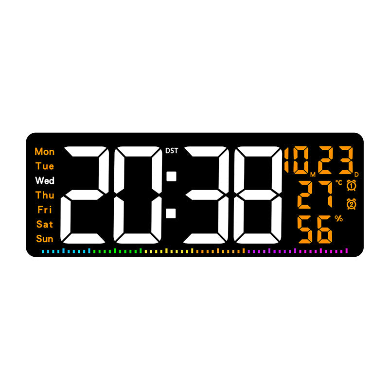 Digitaler Alarmwecker mit großem LED-Display und Wetterdaten Brehn