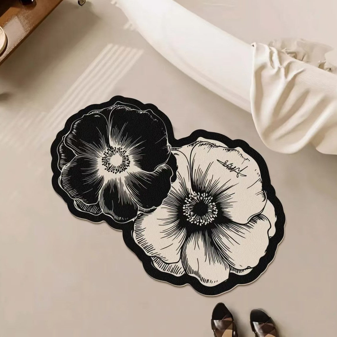 Florales Druck Badmatte Brehn