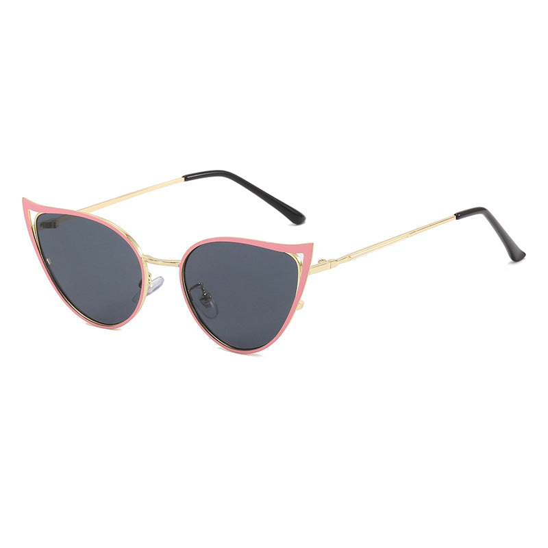 Damen Cat-Eye Sonnenbrille mit elegantem Metallrahmen und UV-Schutz Brehn