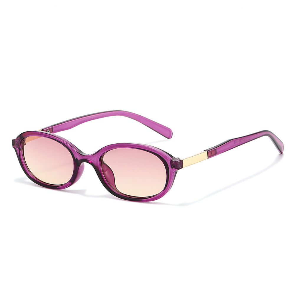 Elegante Vintage-Ovalrahmen-Sonnenbrille Brehn