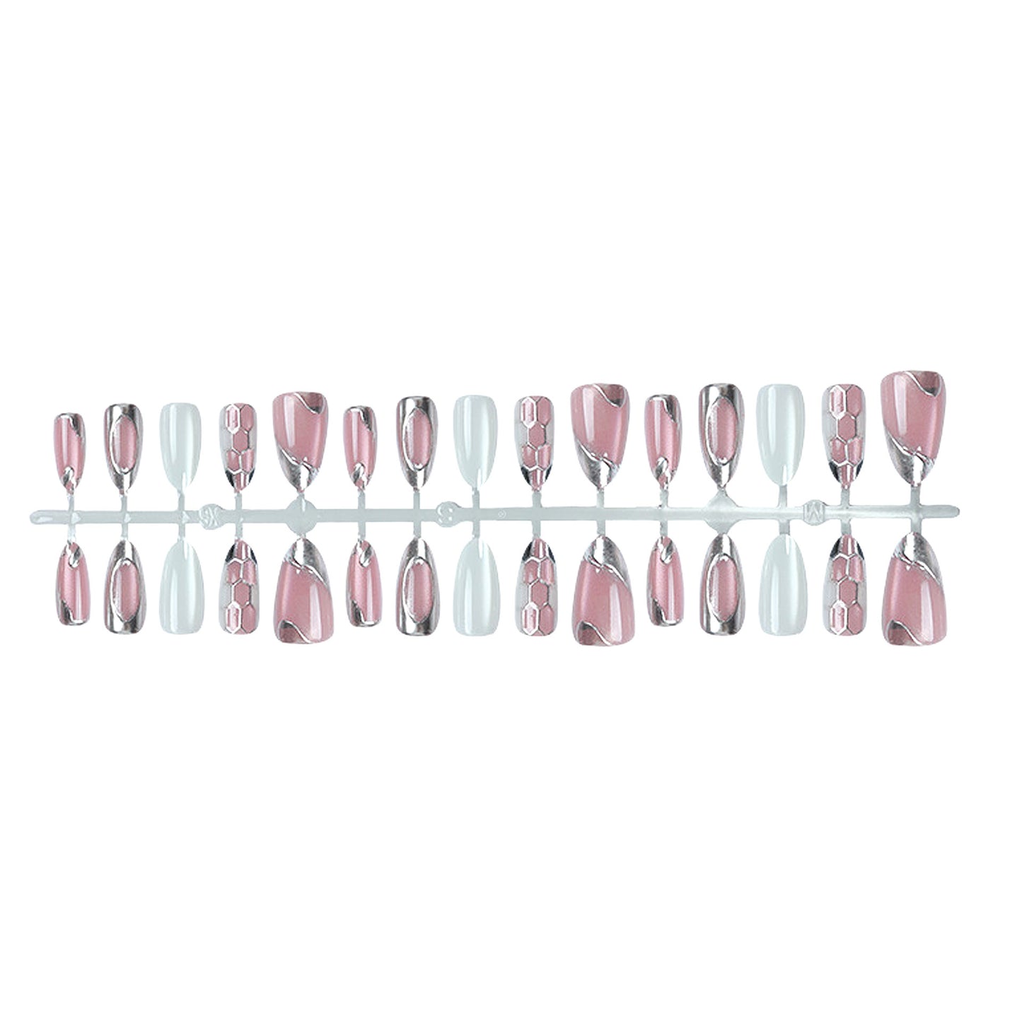 Dekoratives Gel Press-On Nail Set Brehn