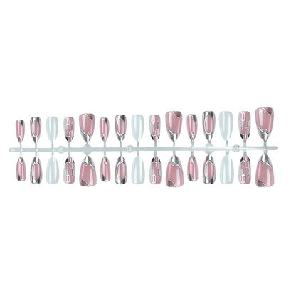 Dekoratives Gel Press-On Nail Set Brehn