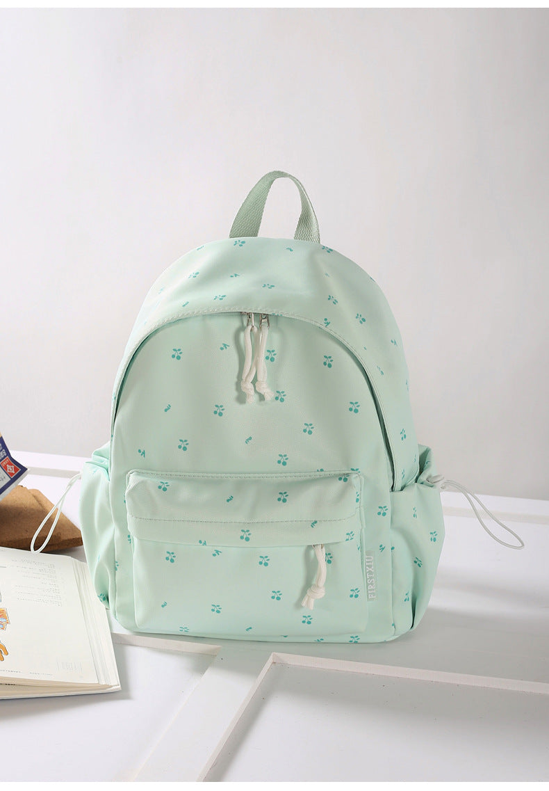 Blumengemusterter leichter Schulrucksack