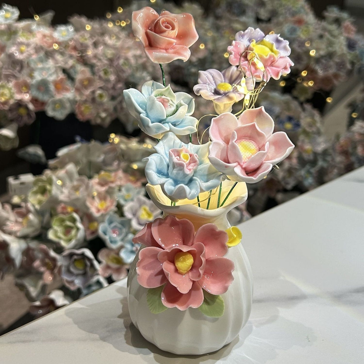 Dekorativer Keramikk Blumen Vase