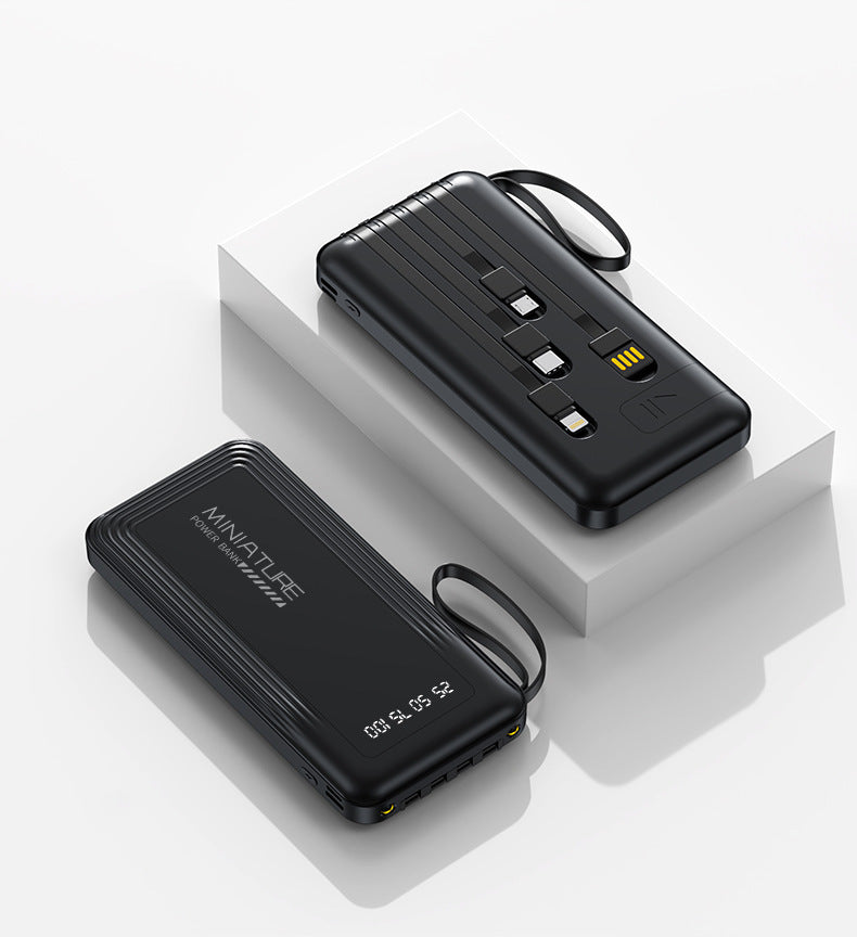 Mini Powerbank mit integriertem Multifunktionsladekabel Brehn