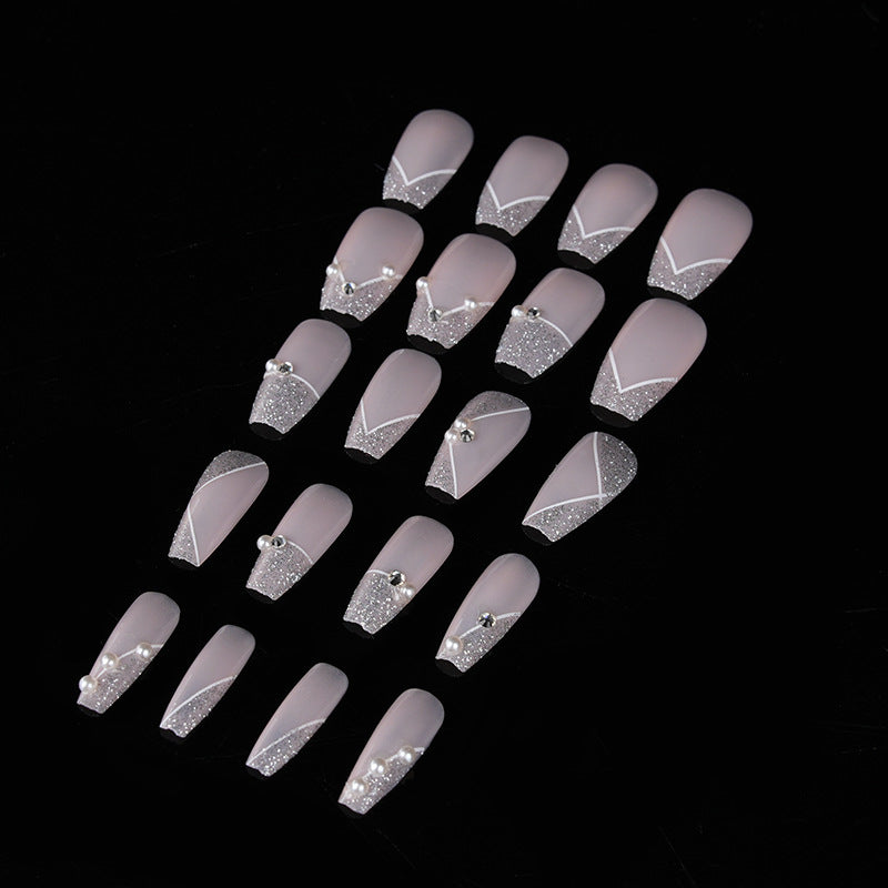 Elegante Matte Finish Press-On Nagelspitzen Brehn