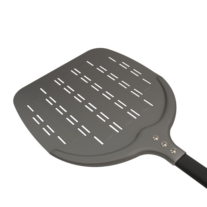 perforierter Pizzaschieber mit extra langem ergonomischem Griff Brehn