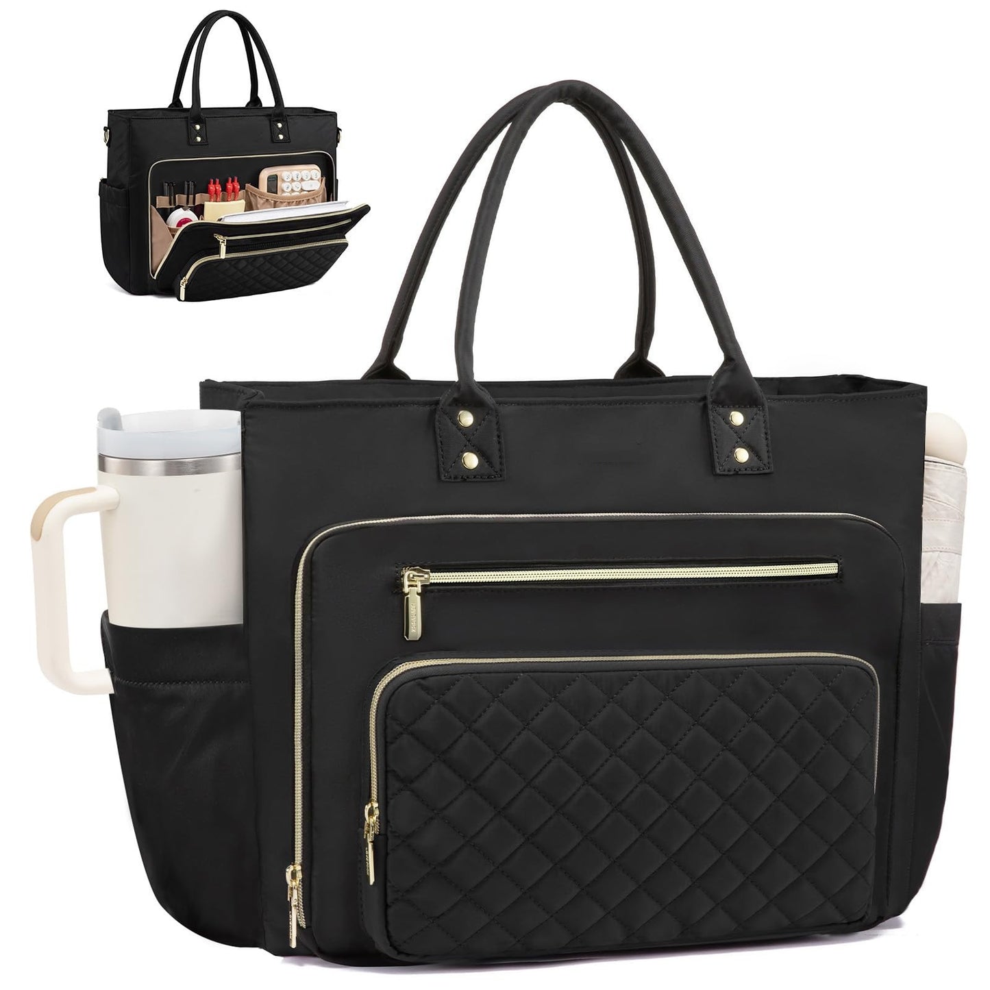 Praktische Handtasche mit Strukturiertem Organizer Brehn