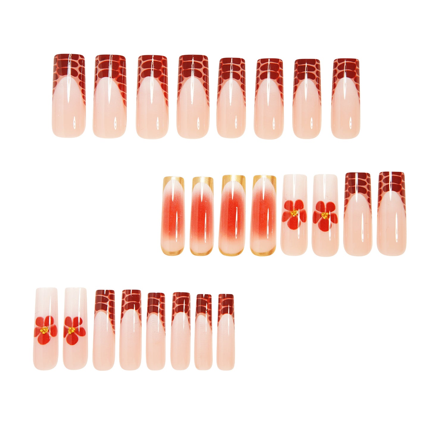 Premium Lange Acryl Nagelverlängerungen Brehn