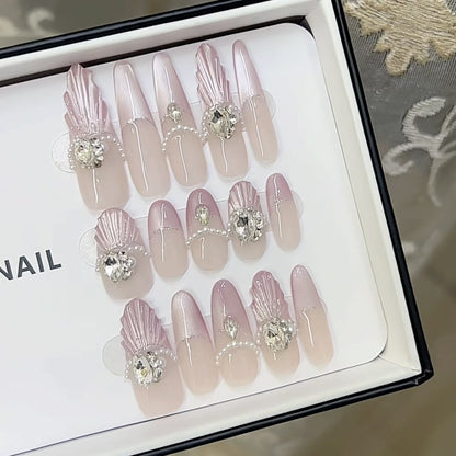 3D Dekorative Press-On Nagelset Brehn