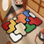 Moderner abstrakter Spielteppich