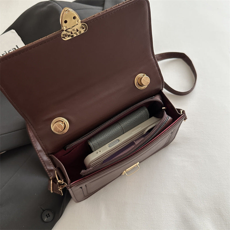 Gewebte Leder Handtasche