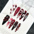 Kreatives Pastell Nagelset mit Gruselmotiven Brehn