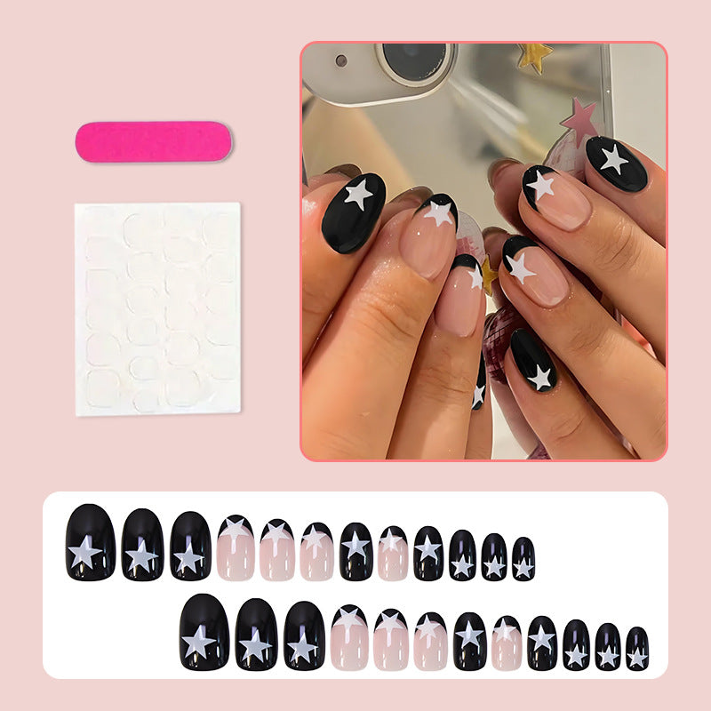 Kunstnagelset mit kreativem Sterne-Motiv Brehn