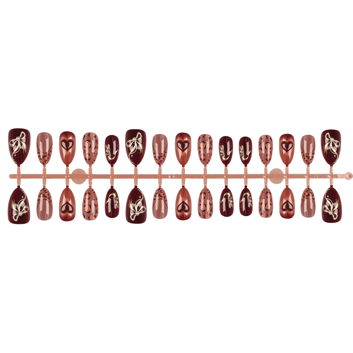 Dekoratives Elegantes Nagelkunst Set