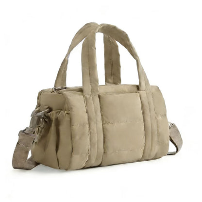 Stylische gep puffte Stoff Reisetasche Brehn