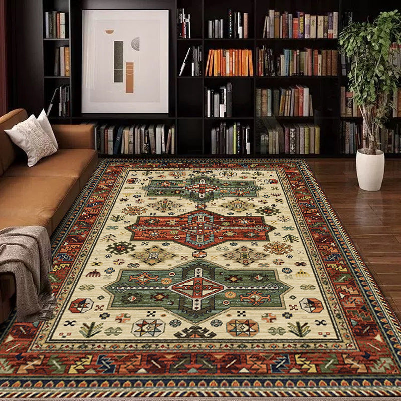 Vintage-inspirierter geometrischer Teppich