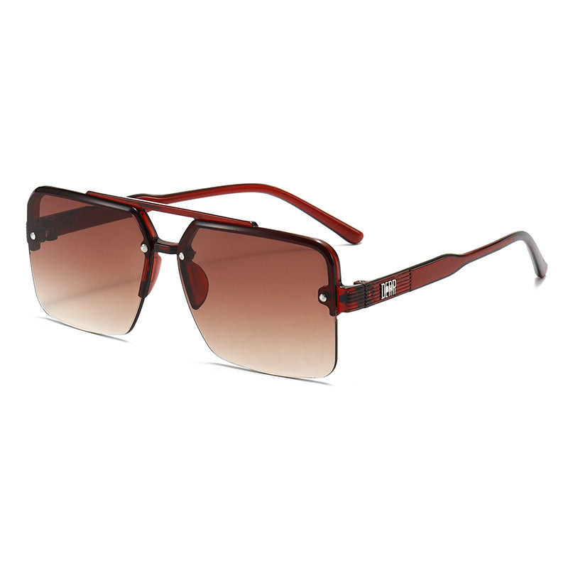 Damen modische quadratische Sonnenbrille mit Farbverlauf Brehn