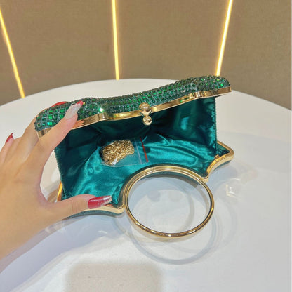 Handgefertigte Perlen-Abend-Clutch