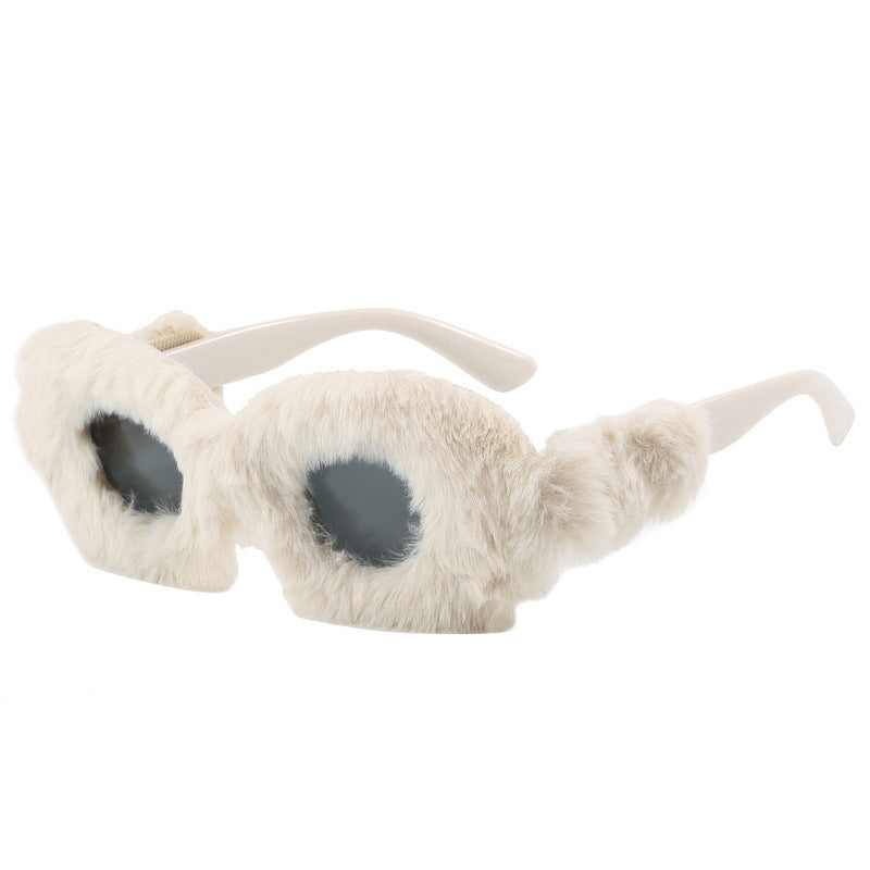 Damen modische Sonnenbrille im trendigen Fleece-Design Brehn