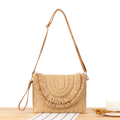 Handtasche mit Kunstvoller Fransenverzierung Brehn