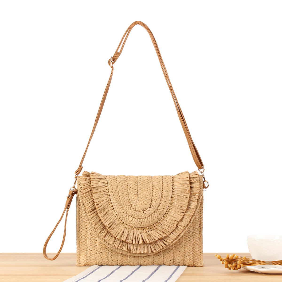 Handtasche mit Fransenverziertem Design Brehn