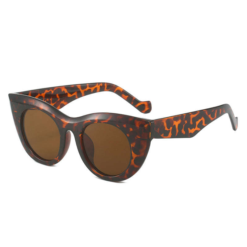 Damen Cat-Eye Sonnenbrille mit breitem Rahmen und UV-Schutz Brehn