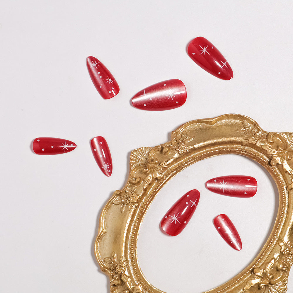 Glamorous Press-On Nail Design Brehn