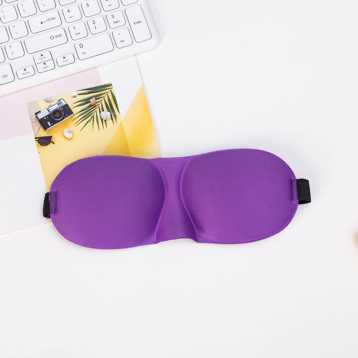 Unisex nan lichtblockierende Reisemaske mit thermoformbarer Nylonhülle und breitem Komfortband Brehn