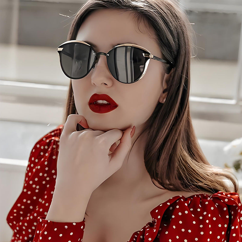 Damen Designer-Sonnenbrille mit edlem Facettendesign und hochwertigem UV-Schutz Brehn