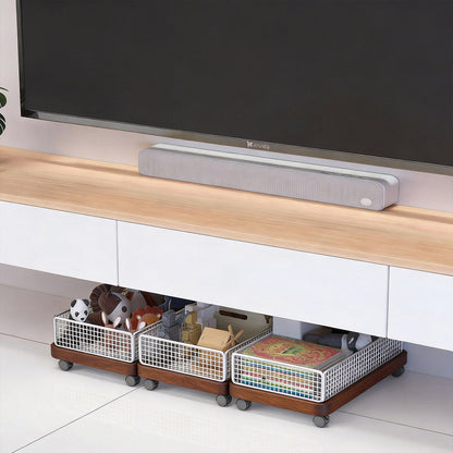 Unter-Bett Rollendes Mesh Lagerdrawer mit verriegelbaren Rollen