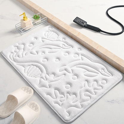 Dekorativer Badteppich mit Delphin-Design Brehn