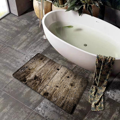 Natürliche Holzmaserung Badmatte Brehn