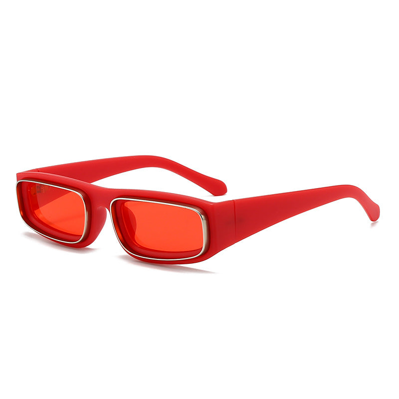 Damen modische und trendige Sonnenbrille mit breitem Rahmen Brehn