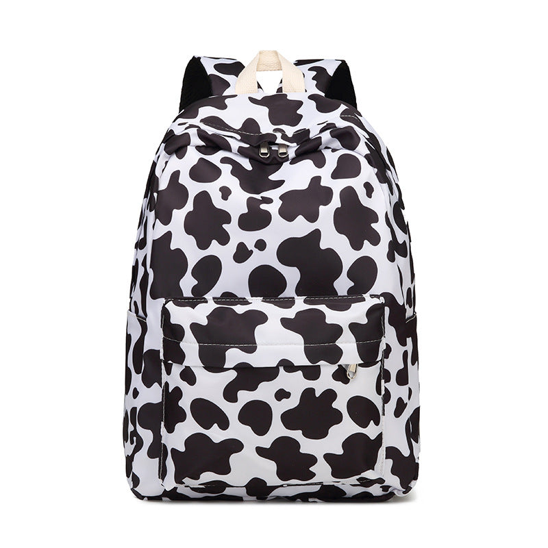 Stylische Kuhflecken-Rucksack- und Zubehörset Brehn