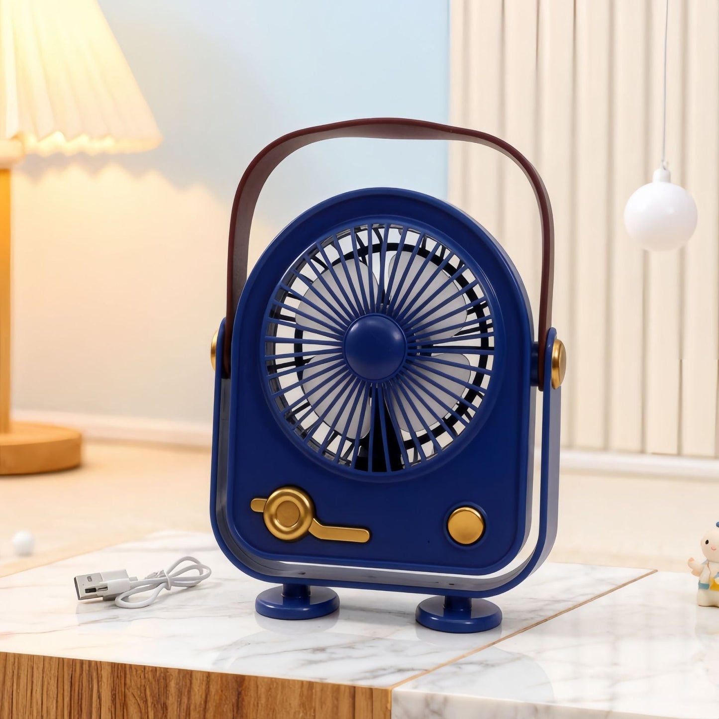 Damen tragbarer Mini Ventilator im Retro Design Brehn