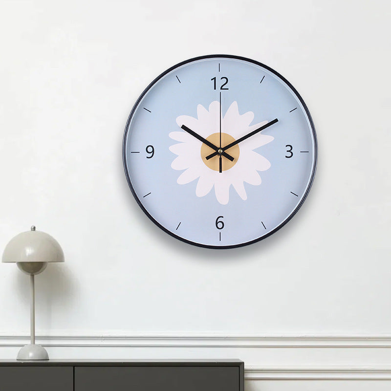 Wanduhr mit Elegantem Blattmuster Brehn