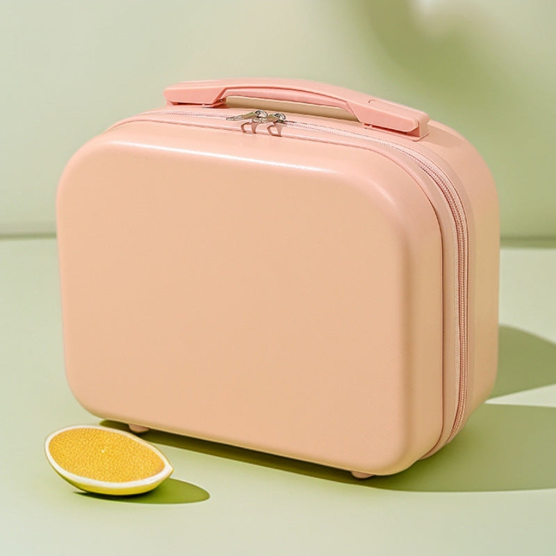 Hartschalen-Reise-Beauty-Case mit geformtem Griff und doppelt zip-verschluss Brehn