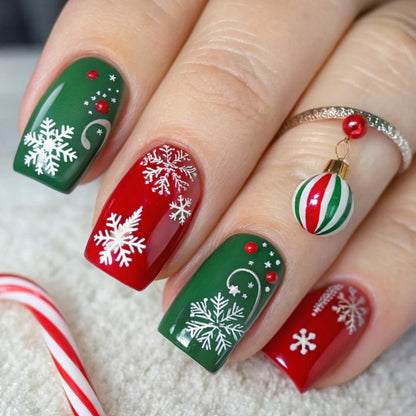 Festliche Feiertags-Nail Art Verlängerungen Brehn 1789713261