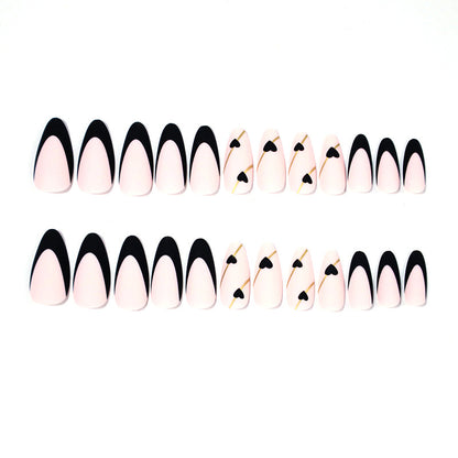 Heart-Accent Stiletto Nagelvergrößerungen Brehn