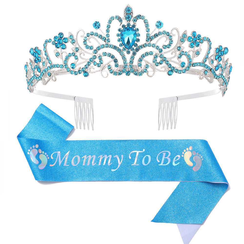 Damen Hochzeits-Tiara mit personalisiertem Band Brehn