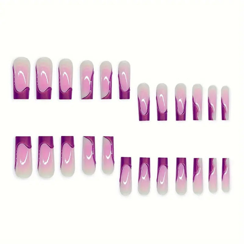 Künstlerische Glasige Nagelerweiterungen Brehn