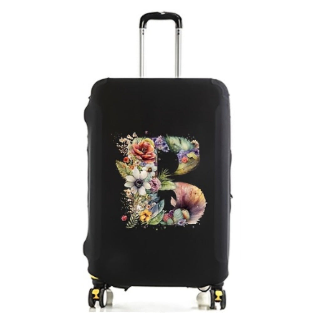 Damen Hartschalenreisekoffer mit floralem Initial-Design Brehn