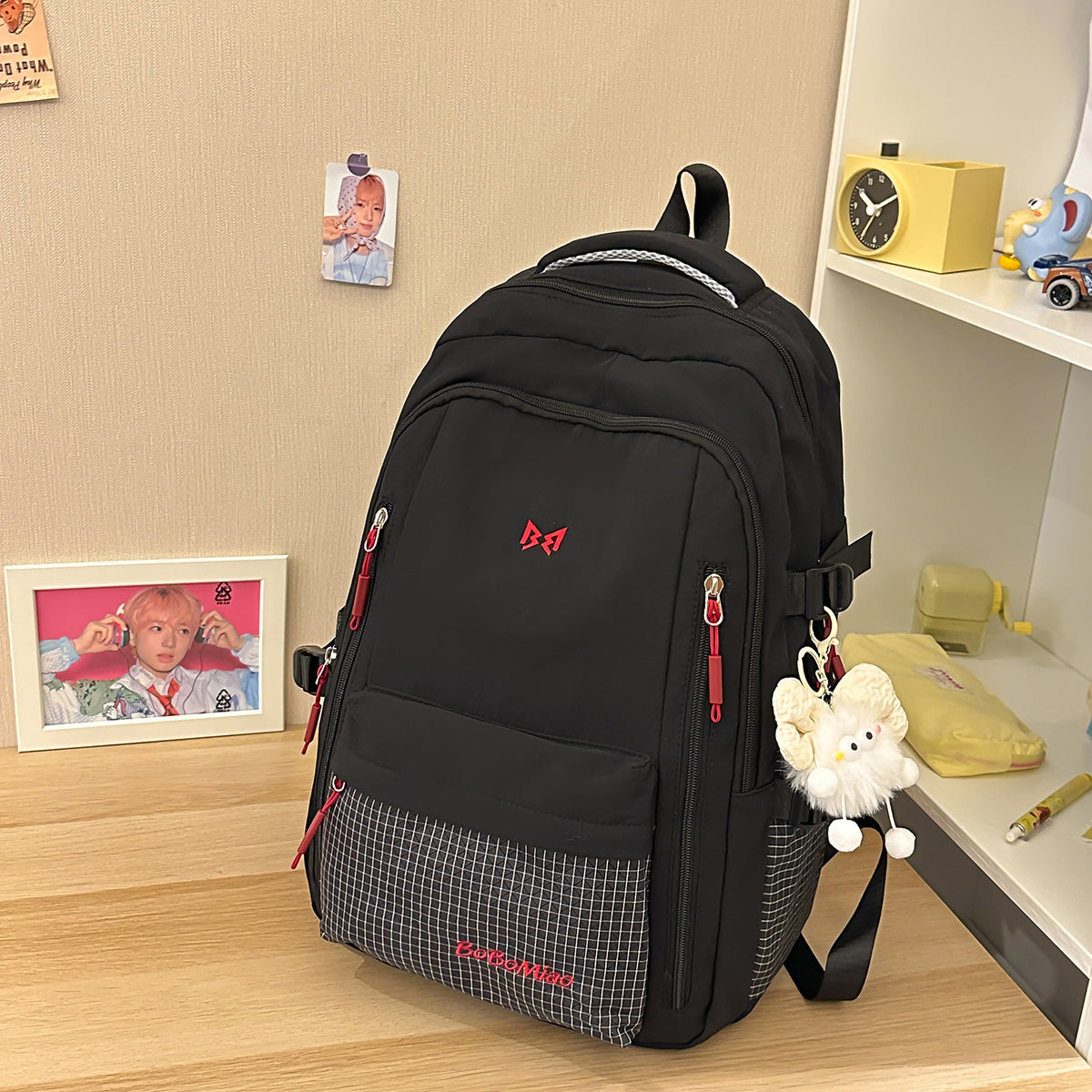 Stylischer Mehrfachfächer-Laptop-Rucksack Brehn